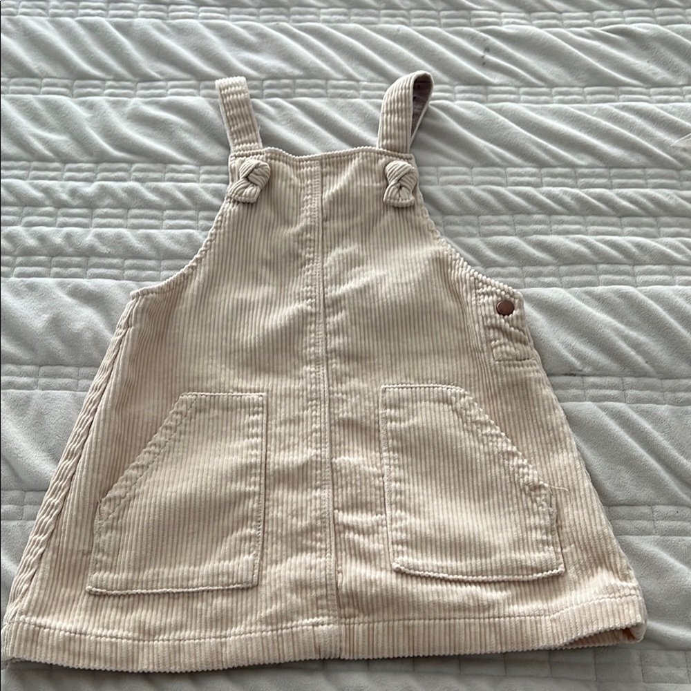 Zara Tan Overalls Classic Straight-Leg